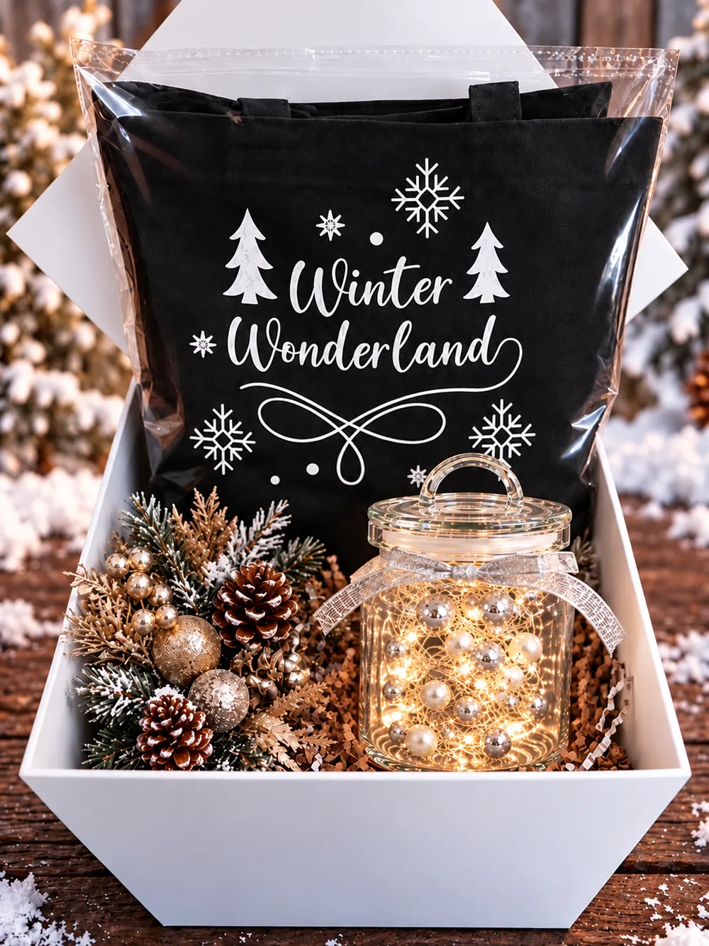 Tote and Lighted Vessel Gift Set
