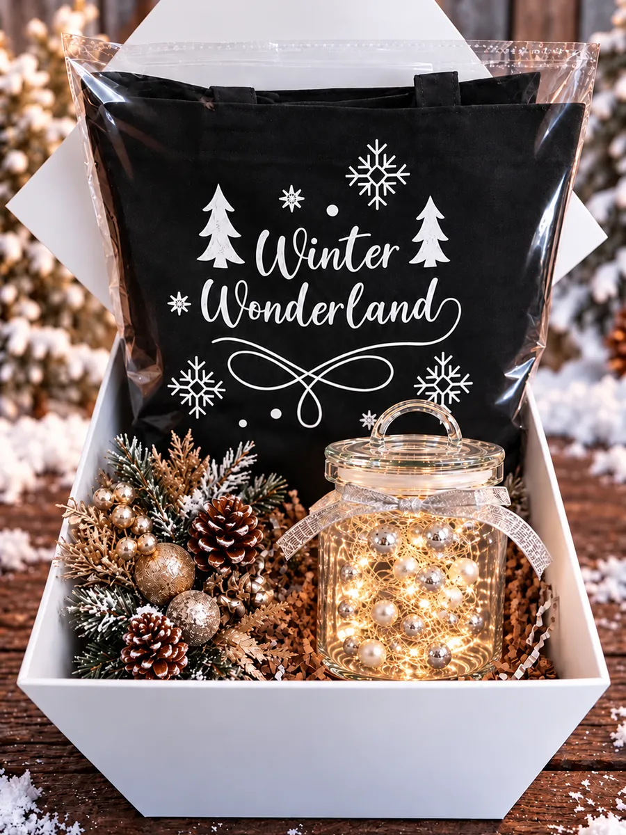 Tote and Lighted Vessel Gift Set