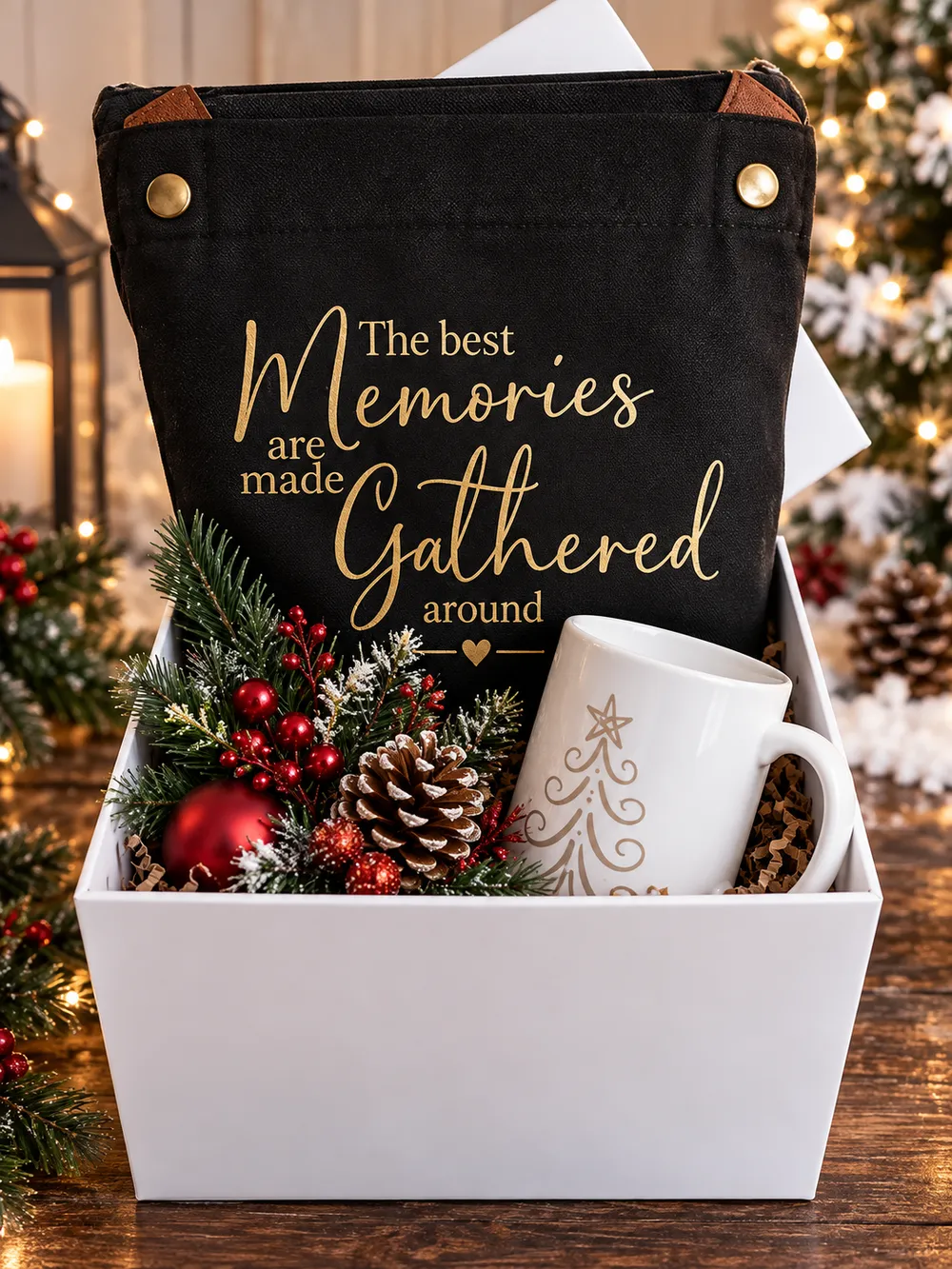 Holiday Apron and Mug Gift Set