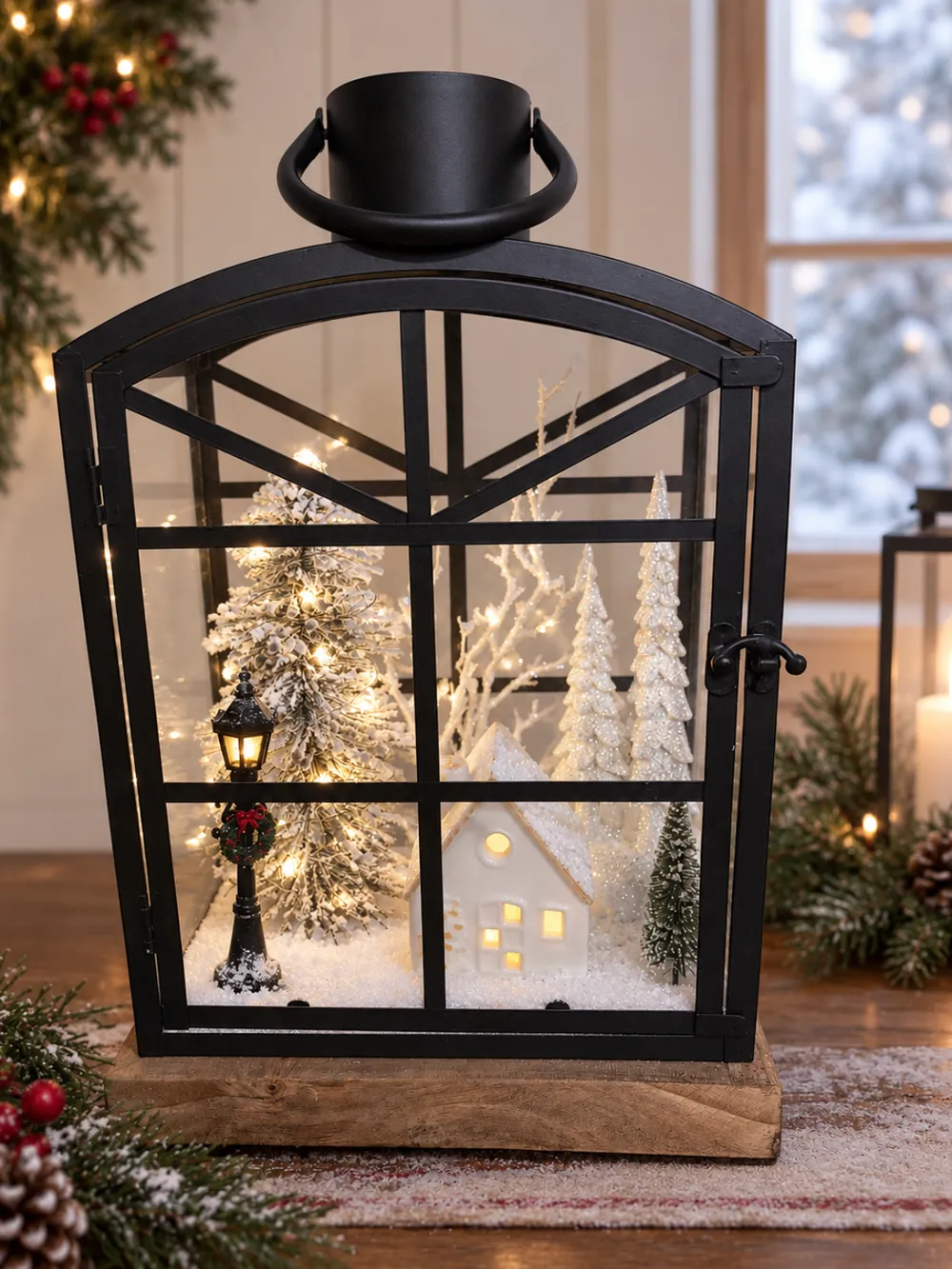 Fireside Holiday Lantern