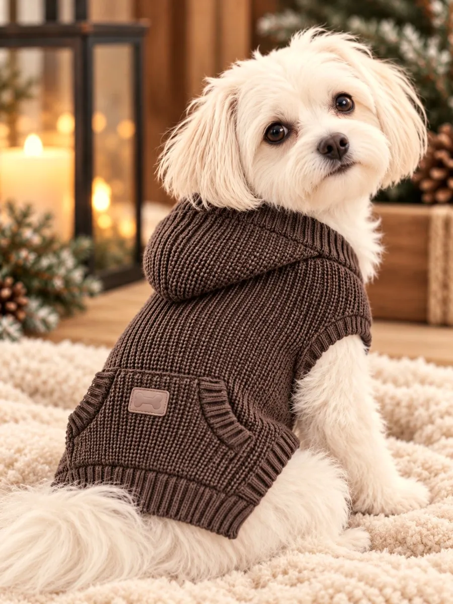 Brown Cozy Pet Sweater and Mug