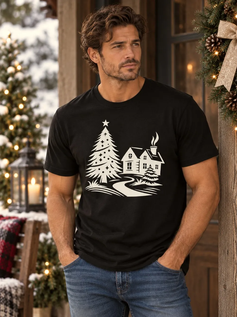 Men’s Shirt and Candle