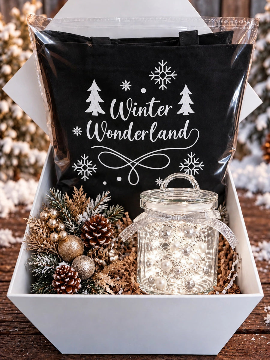 Tote and Lighted Vessel Gift Set